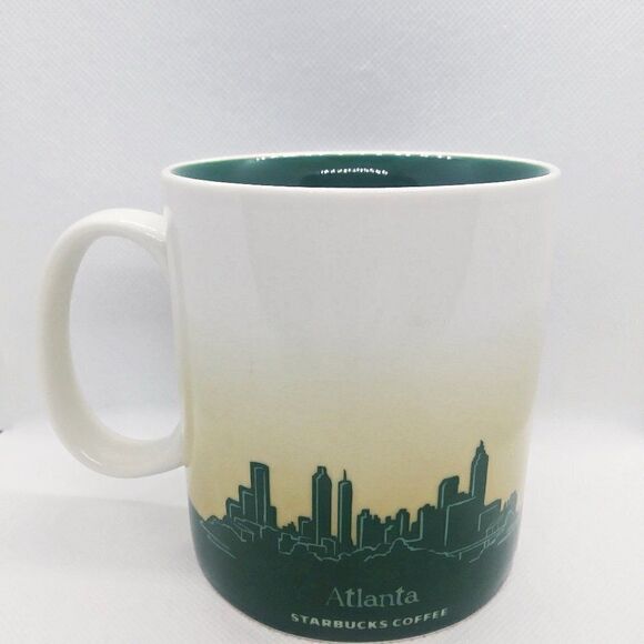 STARBUCKS 2009 ATLANTA GA Global Icon Collector Series City Coffee Mug Cup - Picture 3 of 4